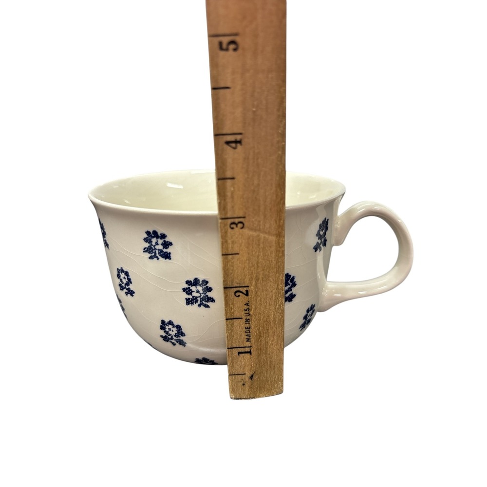 VTG Ralph Lauren Nellie Denimware Blue Floral Cup and Saucer Set of 2 England - Picture 10 of 15